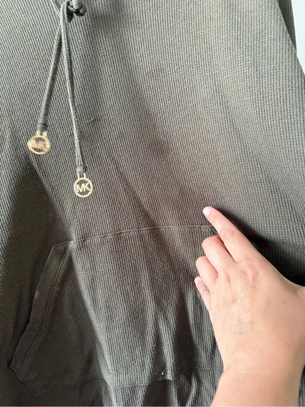 Michael Kors Olive Green Lightweight Hoodie